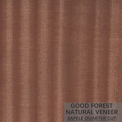 Naturalna okleina z drewna Sapele Figurowa okleina z drewna do dekoracji