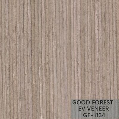Dekoracja hotelu Zaprojektowany fornir dębowy Crown Cut Grain Grey Color