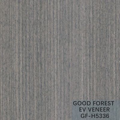 Dekoracja hotelu Zaprojektowany fornir dębowy Crown Cut Grain Grey Color