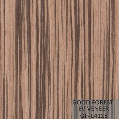 EV Fornir Zebra Engineered Wood Fornir Naturalny kolor Proste słoje