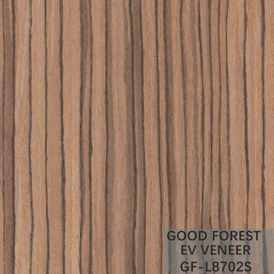 EV Fornir Zebra Engineered Wood Fornir Naturalny kolor Proste słoje
