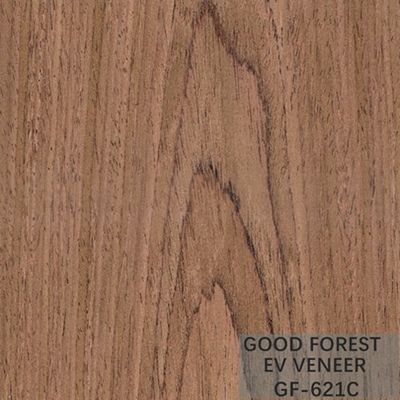 Engineered Wood Fornir EV Fornir Orzech czarny Crown Cut Natural