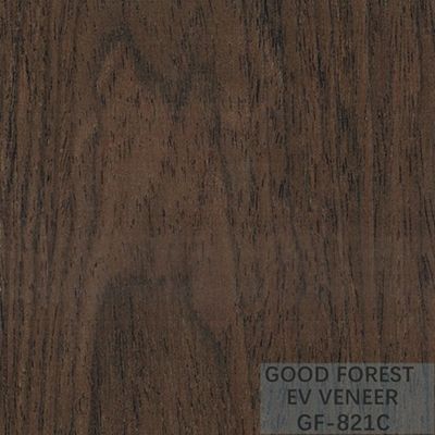 Engineered Wood Fornir EV Fornir Orzech czarny Crown Cut Natural