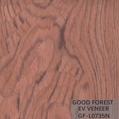 Technika cięcia forniru drewnianego Bubinga Crown Cut Wood Fornir Sliced ​​Cut Technics