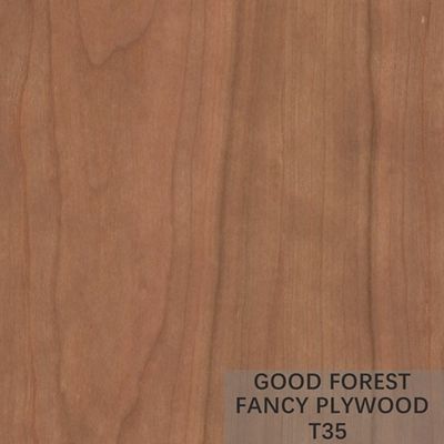 Fantazyjna sklejka z forniru wiśniowego naturalna / inżynieryjna sklejka z drewna wiśniowego