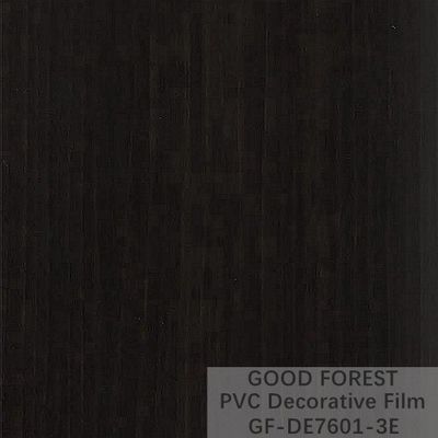 Dekoracyjna czarna folia PVC o szerokości 1260 mm - 1330 mm Drewniane słoje