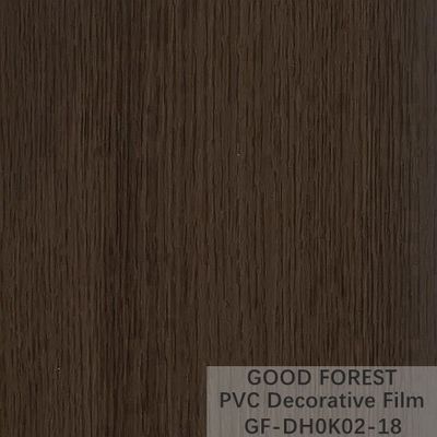 Dekoracyjna czarna folia PVC o szerokości 1260 mm - 1330 mm Drewniane słoje