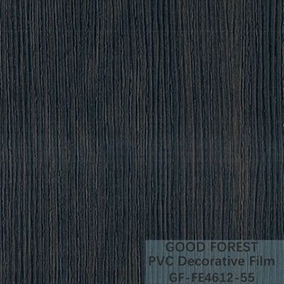 Dekoracyjna czarna folia PVC o szerokości 1260 mm - 1330 mm Drewniane słoje