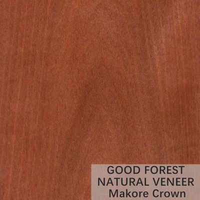 Kolor Makore Fornir z naturalnego drewna Crown Cut Grain Indywidualna usługa