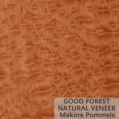 Kolor Makore Fornir z naturalnego drewna Crown Cut Grain Indywidualna usługa