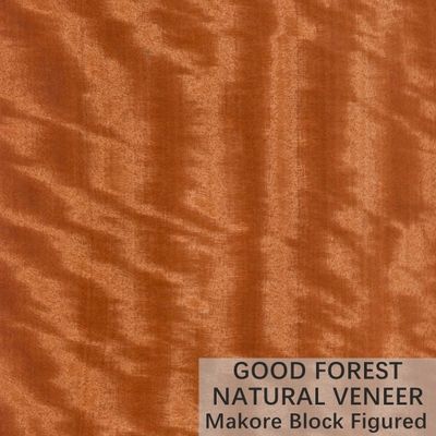 Kolor Makore Fornir z naturalnego drewna Crown Cut Grain Indywidualna usługa