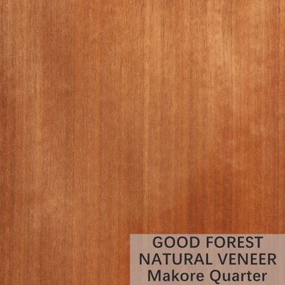 Kolor Makore Fornir z naturalnego drewna Crown Cut Grain Indywidualna usługa