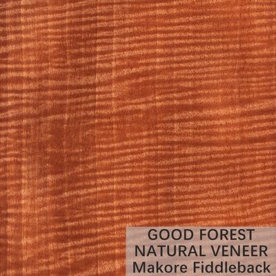 Kolor Makore Fornir z naturalnego drewna Crown Cut Grain Indywidualna usługa