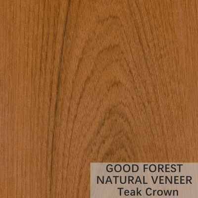 Naturalny fornir z drewna tekowego Naturalny fornir cięty z koroną Certyfikat FSC