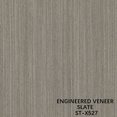 Fancy Recomposed Slate Wood Fornir Orzech X527 Ciemnoszary Fineline Proste Ziarno Do Drzwi Wewnętrznych Dobrej Jakości