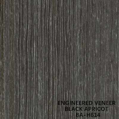 Fornir drewnopodobny Black Apricot Fancy Rekonstytuowany H614 Ćwiartka Prosto Ziarno 0,15-0,55 mm