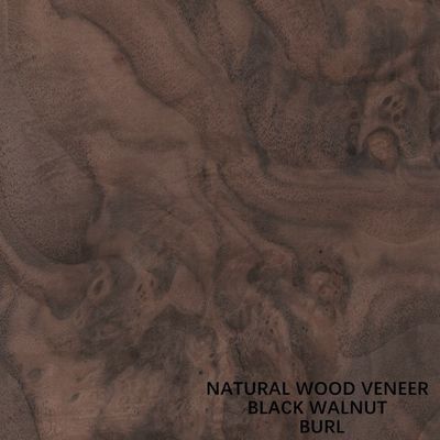 Dekoracja Naturalny fornir z drewna orzechowego Doskonałe ziarno Burl do produkcji mebli wysokiej klasy Producent FSC China