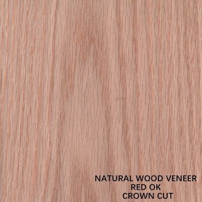 Crown Cut Grain Aaa Grade 0,5 mm Fornir z czerwonego dębu do frontów mebli i drzwi