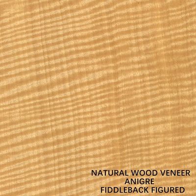 Instrumenty muzyczne Africa Anegre Figured Wood Fornir Fiddle Back Grain 0.5mm