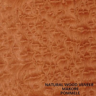 Afryka Naturalny fornir Makore Wood Cherry Mahogany do dekoracji hoteli i mebli