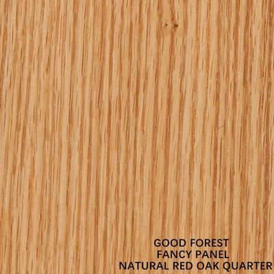 Naturalny fornir z czerwonego dębu Fancy Mdf / płyta wiórowa proste ziarno do paneli szafek o długości 2440/2745/3050 mm