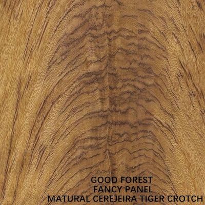 Specjalnie Cerejeira Tiger Crotch Wood Fornir 2440x1220 2745mm Do Hotelu