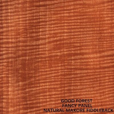 Panele szafkowe Oblicowane naturalną okleiną drewnianą Makore Fiddleback Grain Slip 2440x1220mm