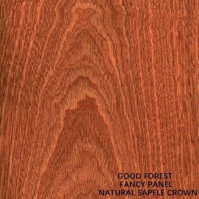 Fantazyjna sklejka naturalna okleina z drewna Sapele Crown Grain 5/9/12/15/18/25/30mm