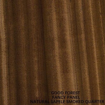 Meble Wędzone Sapele Naturalny Fornir Drewniany Ćwierć Ziarnisty MDF Panele Iso