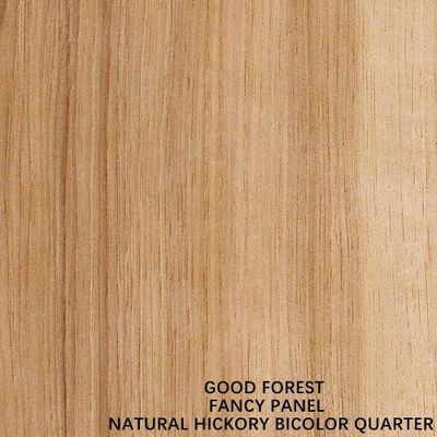 Fornir naturalny Hickory z okładziną Specjalny dwukolorowy prosty słoj 2440 / 2745 mm