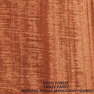 Naturalny fornir z drewna mahoniowego Fantazyjna płyta ze sklejki Mdf Figured Ziarno 2745 mm Długość