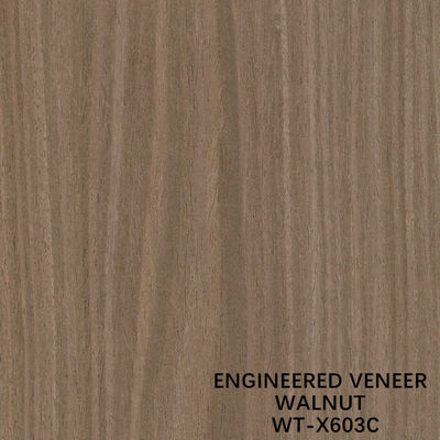 ISO Engineered Wood Fornir Crown Cut Brown Color do drzwi i frontów szafek