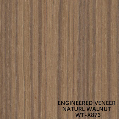 EV Engineered Wood Fornir Naturalny orzech Orzech ćwierć prosty Ziarno Standardowy rozmiar 2500 * 640 mm