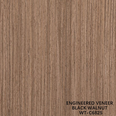 Fancy Recombined Wood Veneer Straight Walnut 612S/682S/803S dla sklejki 3100mm