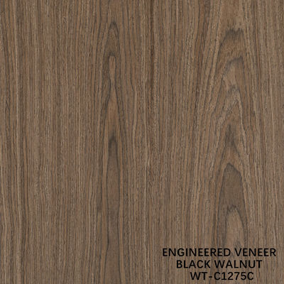 Sztuczne naturalne drewno finery Crown Cut Walnut Standardowy rozmiar 2500*640 Do dekoracji wnętrz