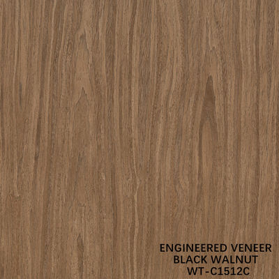 Sztuczne naturalne drewno finery Crown Cut Walnut Standardowy rozmiar 2500*640 Do dekoracji wnętrz