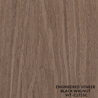 Sztuczne naturalne drewno finery Crown Cut Walnut Standardowy rozmiar 2500*640 Do dekoracji wnętrz