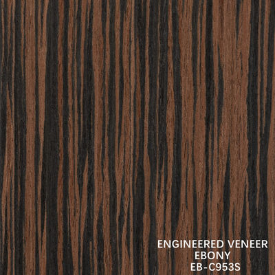 Reconowanie Ebonie Wooden Veneer Slice Cut Straight Grain Double Color Do Dekoracji Drzwi I Gabinetu