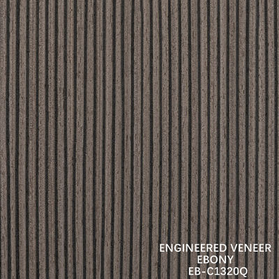 Brązowy inżynieryjnie drewniany wino EB-C389Q / 916Q / 1238Q / 1320Q Quarter Cut Ebony Wino Fineline dla drzwi i szafy twarzy