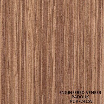 Inżynieryjne drewno finery Padouk Straight Grain Slice Cut Technics Grubość 0,5 mm dla powierzchni szafki