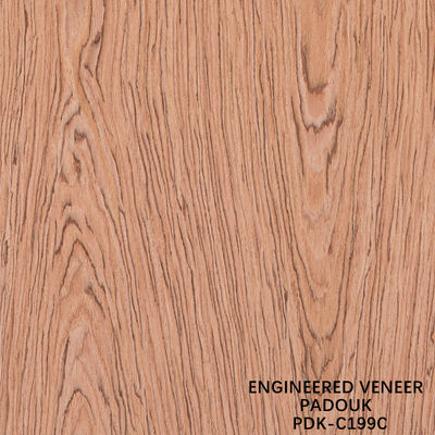 Zrekonstruowane drewno fałdery Rose drewno Crown Cut czerwony kolor Długość 2200-3100mm Do Do drzwi wewnętrznych China Factory