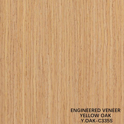 Reconi Wood Veneer Żółty dąb Pionowy Kwota Ziarna 3050 * 640mm Do dekoracji hotelowej 113S / 335S