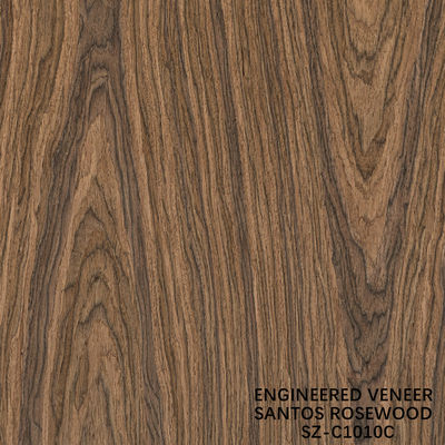 Laminatowy Santos Rosewood Wooden Veneer Korona grubość ziarna można dostosować 0,15-1,8 mm