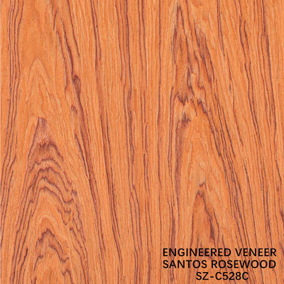 Fancy Wood Veneer Santos Rosewood Man-Made Veneer Sheet 2050-3200mm Dla Instrumentów Muzycznych China Factory