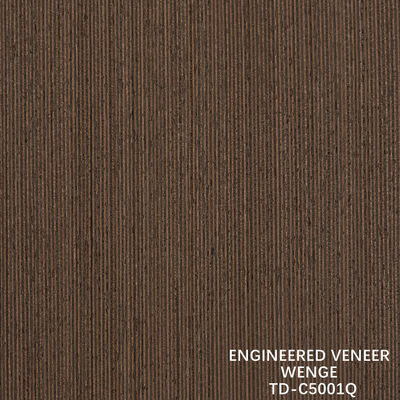 Recone Wenge Wooden Veneer Fein-Line Thickness 0.15-1.8mm Fleeced Back For Interior Doors And Windows Węgiel do drzwi i okien