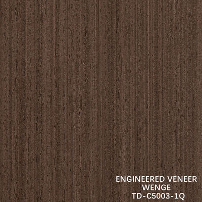 Recone Wenge Wooden Veneer Fein-Line Thickness 0.15-1.8mm Fleeced Back For Interior Doors And Windows Węgiel do drzwi i okien