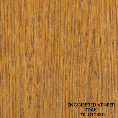 Fancy Recomposied Teak Wood Veneer Długość 2200mm Customized For Car Interior Yacat