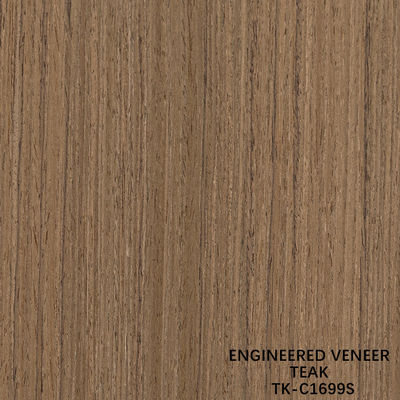 Fancy Recomposied Teak Wood Veneer Długość 2200mm Customized For Car Interior Yacat