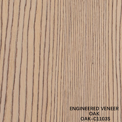 Amerykański dąb fornir inżynieryjny cięty ćwiartkowo o grubości 0,5 mm do frontów drzwi i szafek OAK-208Q / 373S / 1092S / 1103S / 1188C