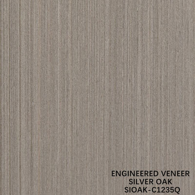 Inżynieryjne drewno finery Quarter Cut of Silver Oak Sheet Grubość 0,4 mm